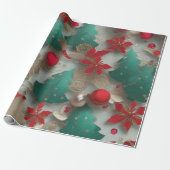 Weihnachtsbaum Geschenkpapier (Ungerollt)