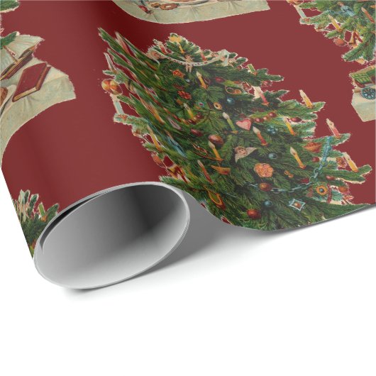 Weihnachtsbaum Geschenkpapier (Rolleneckpunkt)