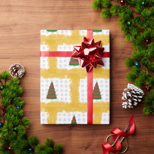 Weihnachtsbaum Geschenkpapier (Feiertagsgeschenk)