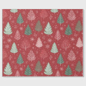Weihnachtsbaum Geschenkpapier (Flach)