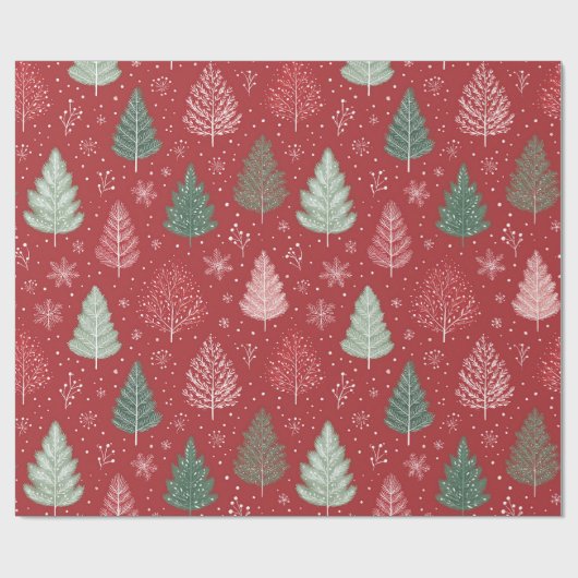 Weihnachtsbaum Geschenkpapier (Flach)