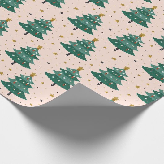 Weihnachtsbaum Geschenkpapier (Ecke)
