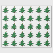 Weihnachtsbaum Geschenkpapier (Flach)