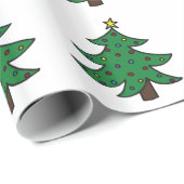 Weihnachtsbaum Geschenkpapier (Rolleneckpunkt)