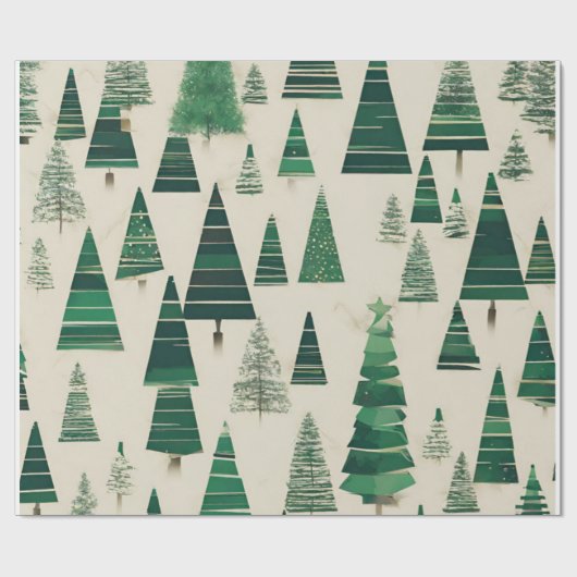 Weihnachtsbaum Geschenkpapier (Flach)