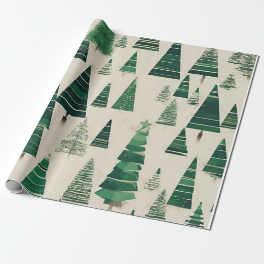 Weihnachtsbaum Geschenkpapier (Ungerollt)