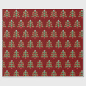 Weihnachtsbaum Geschenkpapier (Flach)