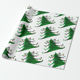 Weihnachtsbaum-Geschenkpapier Geschenkpapier