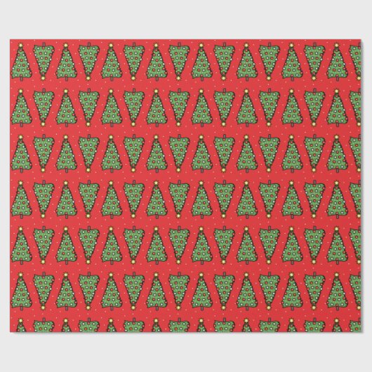 Weihnachtsbaum-Geschenkpapier Geschenkpapier (Flach)