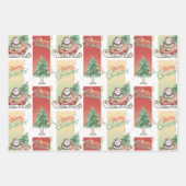 Weihnachtsbaum Geschenkpapier Set (Vorderseite 2)
