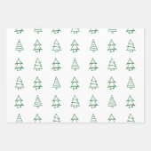 Weihnachtsbaum Geschenkpapier Set (Vorderseite)