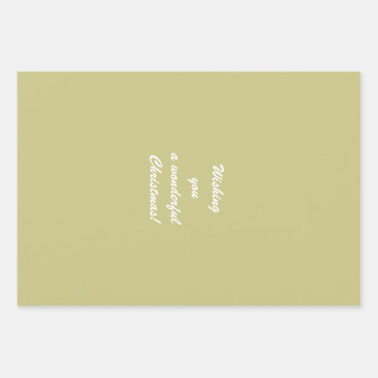 Weihnachtsbaum Geschenkpapier Set (Vorderseite 2)