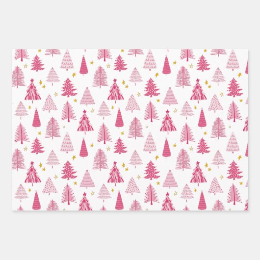 Weihnachtsbaum Geschenkpapier Set (Vorderseite 2)