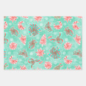 Weihnachtsbaum Geschenkpapier Set (Vorderseite)