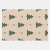 Weihnachtsbaum Geschenkpapier Set (Vorderseite 3)
