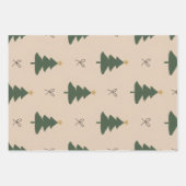 Weihnachtsbaum Geschenkpapier Set (Vorderseite 2)