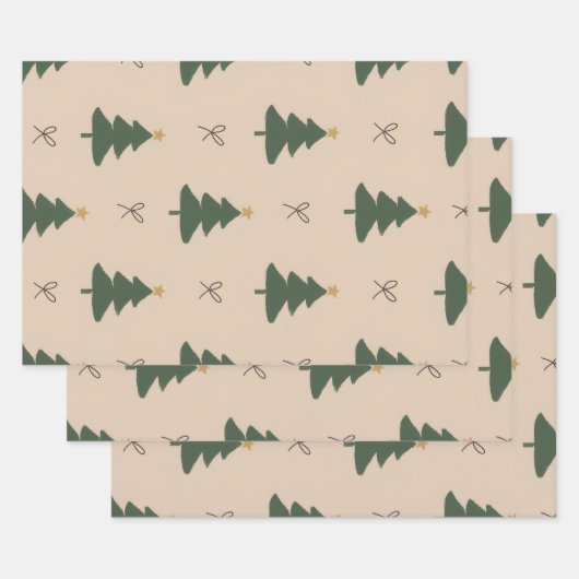 Weihnachtsbaum Geschenkpapier Set (Set)