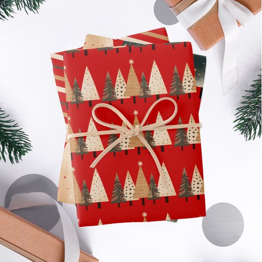 Weihnachtsbaum Geschenkpapier Set
