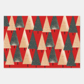 Weihnachtsbaum Geschenkpapier Set (Vorderseite 2)