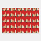 Weihnachtsbaum Geschenkpapier Set (Vorderseite)
