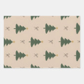 Weihnachtsbaum Geschenkpapier Set (Vorderseite)