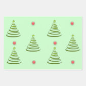 Weihnachtsbaum Geschenkpapier Set (Vorderseite 2)