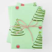 Weihnachtsbaum Geschenkpapier Set (Beispiel)