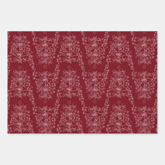 Weihnachtsbaum Geschenkpapier Set (Vorderseite 3)