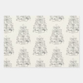 Weihnachtsbaum Geschenkpapier Set (Vorderseite)