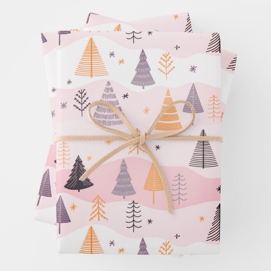 Weihnachtsbaum Geschenkpapier Set (Beispiel)