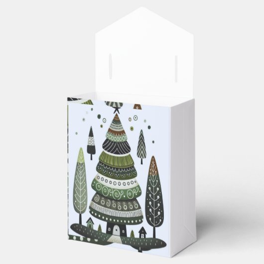 Weihnachtsbaum Geschenkschachtel (Geöffnet)