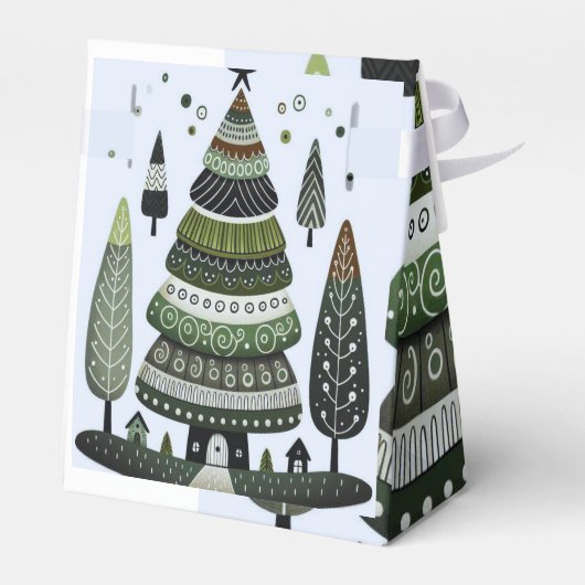 Weihnachtsbaum Geschenkschachtel (Rückseite)