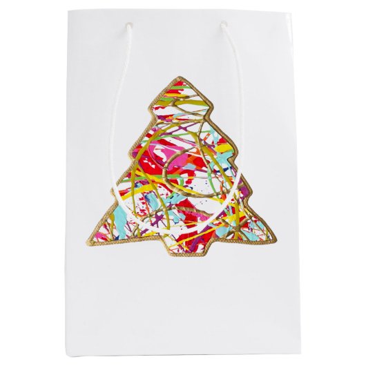 Weihnachtsbaum-Geschenktasche Mittlere Geschenktüte (Vorderseite)