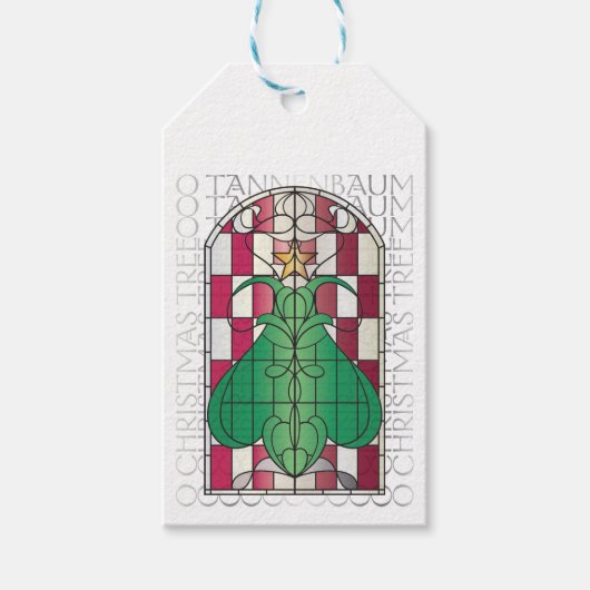 Weihnachtsbaum-Geschenktasten Geschenkanhänger (Vorderseite)