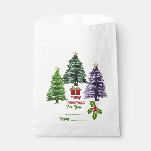 Weihnachtsbaum Geschenktütchen (Vorderseite)