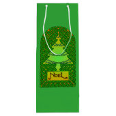 Weihnachtsbaum Geschenktüte Für Weinflaschen (Rückseite)