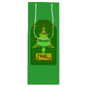 Weihnachtsbaum Geschenktüte Für Weinflaschen (Vorderseite)