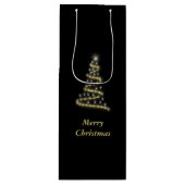 Weihnachtsbaum Geschenktüte Für Weinflaschen (Vorderseite)