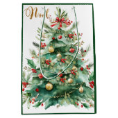 Weihnachtsbaum-Geschenktüte Mittlere Geschenktüte (Vorderseite)