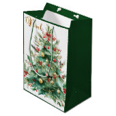 Weihnachtsbaum-Geschenktüte Mittlere Geschenktüte (Vorderseite Schrägansicht)