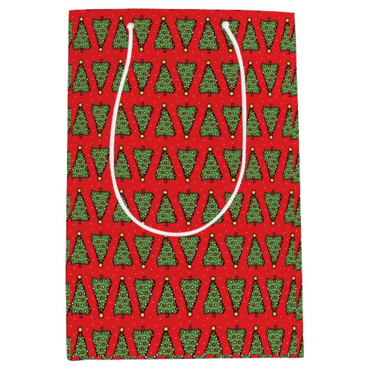 Weihnachtsbaum-Geschenktüte Mittlere Geschenktüte (Vorderseite)