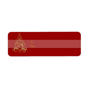 Weihnachtsbaum-Geschenkumbau-Rotgold
