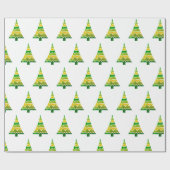 Weihnachtsbaum-Geschenkverpackung Geschenkpapier (Flach)