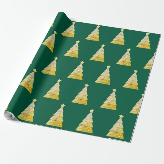 Weihnachtsbaum-Geschenkverpackung Geschenkpapier (Ungerollt)