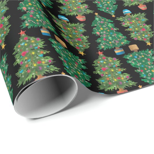Weihnachtsbaum-Geschenkwrap Geschenkpapier (Rolleneckpunkt)