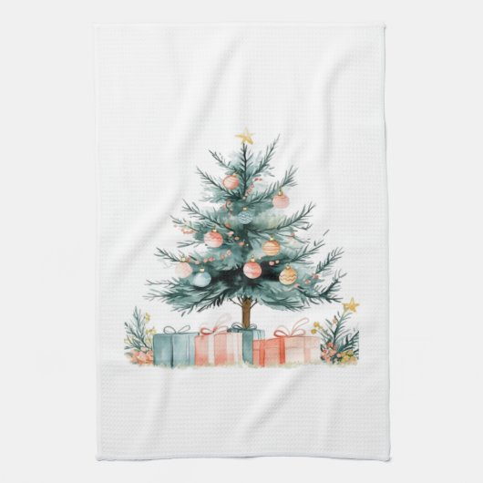 Weihnachtsbaum Geschirrtuch (Vertikal)