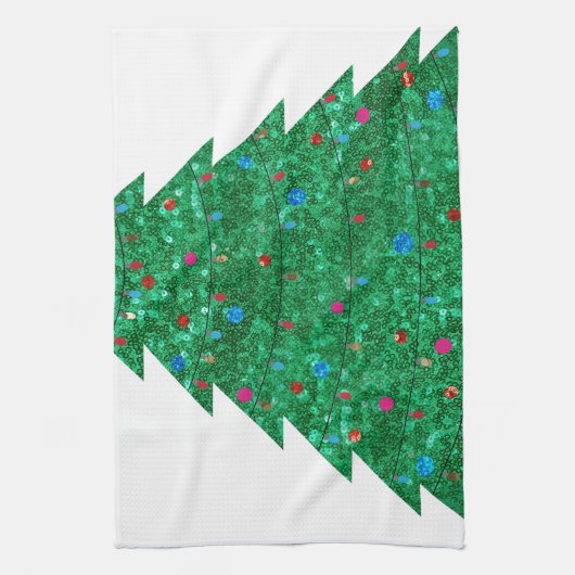 Weihnachtsbaum Geschirrtuch (Vertikal)