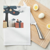 Weihnachtsbaum Geschirrtuch (Viertel Falte)