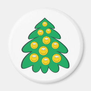 Weihnachtsbaum-Gesicht Magnet