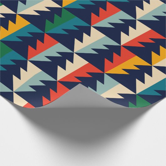 Weihnachtsbaum gestreift geschenkpapier (Ecke)